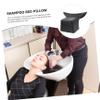 FRCOLOR 3pcs Memory Bolster Pillow for Travel Hair Washing Neck Support Rest for Plane Tub Spa Salon view 2