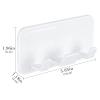 Linkidea 2 Pack Holder Razor, Shaver Stand for Shower Wall, Razor Holder Compatible with Gillette Fusion 5 Power, ProGlide Shield Power, Dorco (White) view 4