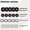 10 Pcs Hair Bun Maker - Donut Bun Maker for Hair(5 medium and 5 small),Ballet Bun for Women and Kids with Elastic Hair Ties, Hair Pins(Brown) view 3