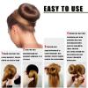 10 Pcs Hair Bun Maker - Donut Bun Maker for Hair(5 medium and 5 small),Ballet Bun for Women and Kids with Elastic Hair Ties, Hair Pins(Brown) view 4