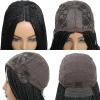 Hhaoran-9863 Synthetic Wig Perruque Tresses Africaines femmes Box Crochet Braids Wigs Perruque HandMade Braided Synthetic Hair Braids Wigs Cosplay Wig(Color:1B Color), 26 Inch view 2
