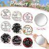 36 Pcs Mini Christian Compact Mirror Christian Gifts Bulk Floral Bible Verse Mini Compact Mirrors Religious Scripture Gifts Inspirational Portable Mirror for Women Coworkers Church Party Favors view 2