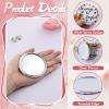 36 Pcs Mini Christian Compact Mirror Christian Gifts Bulk Floral Bible Verse Mini Compact Mirrors Religious Scripture Gifts Inspirational Portable Mirror for Women Coworkers Church Party Favors view 3
