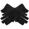 Ipetboom 1pair Rubber Gloves for Hair Washing and Dyeing Latex Salon Gloves Fingerless Design for Easy Use Black view 1