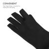Ipetboom 1pair Rubber Gloves for Hair Washing and Dyeing Latex Salon Gloves Fingerless Design for Easy Use Black view 2