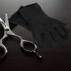 Ipetboom 1pair Rubber Gloves for Hair Washing and Dyeing Latex Salon Gloves Fingerless Design for Easy Use Black view 4