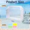120 Pcs Mini Clear Makeup Bag 9.8 x 7.1 x 2.6 Inch Toiletry Organizer Pouches with 120 Labels Small PVC Waterproof Cosmetic Bags Transparent Zipper Bag for Organizing Women Travel Vacation Supplies view 2