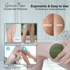 GERMANTIQUE Crystal Hair Eraser,Upgraded Crystal Hair Remover Diamond,Painless and Effective Nano Glass Hair Removal Stone and Skin Exfoliation,Natural Epilator for Women and Men(Olive Green) view 4