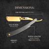 Best Shavette Straight Razor - Replaceable Blade Straight Razor, Metal Handle Shavette, No Stropping or Honing Needed, Great For Beginners, Starter Blade, Hygienic, Close Shave, Leather Case view 2