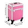 ZUANYAN Floor-Type Foldable Storage Makeup Case Professional Tattoo Makeup Case (Peach) view 2