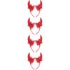 LUOZZY 4pcs Halloween Devil Horns Headband Red Horns Headdress Cosplay Photo Props Halloween Costume Hair Accessories view 2