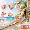 4 Packs Hard Wax Beads for Hair Removal,Gentle Waxing Beads for Full Body,Face,Underarm,Bikini and Legs,Long Lasting Hair Removal Waxing Kit with 10 Wax Scraper Sticks view 3