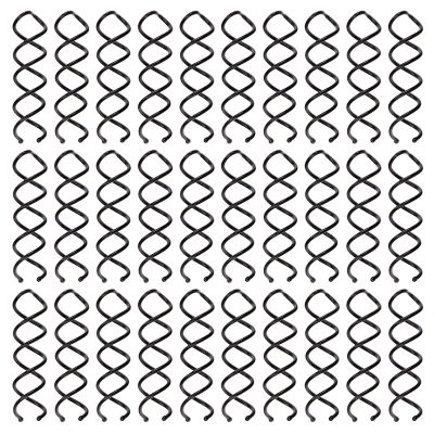 30-Piece Spiral Hair Pins, Twist Corkscrew Spin Pins with Non-Scratch Rounded Clips for Women's Hair Styling DIY (Black)