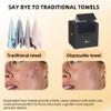 Ditoi Face Towels, Disposable Black Paper Towels, Light Exfoliation for Oily Skin,Facial Towels XL for Makeup Remover & Skincare,10"12", 50 Count view 3