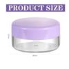 10 Gram 8 pcs Lip Balm Containers Small Plastic Containers Cosmetic Containers Sample Jars Cosmetic Jars Makeup Sample Containers for Lip Balms Lotion Powder Beauty Products view 3