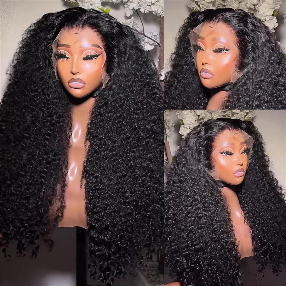 13X4 HD Loose Deep Wave Lace Front Wig Brazilian Remy Curly Lace Front Human Hair Wig Water Wave Wig Women Human Hair