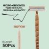 POPUPMU 50Pcs Eco-friendly Disposable Razors Men|Safety Razor Dermaplaning Razors for Men & Women Shaving Body Facial Hair Shavers Facial Hair Remover for Women view 3