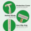 POPUPMU 50Pcs Eco-friendly Disposable Razors Men|Safety Razor Dermaplaning Razors for Men & Women Shaving Body Facial Hair Shavers Facial Hair Remover for Women view 4