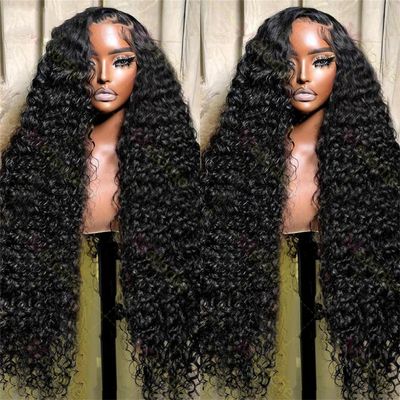 13X4 13X6 HD Lace Frontal Wig Deep Wave Lace Front Human Hair Wigs Brazilian Curly 5X5 Glueless Wigs