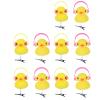 10pcs Unique 3D Headset Duck Hairpin Fashion Accessory For Women And Girls Funny Hairpins Duckbill Clip Children's Hairpin view 1