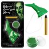 Green Face Paint with Fake Nose Witch Makeup Kit Halloween Character Set for Kids Adults, Safe Non-Toxic Cream Face Painting Kit for Stage, Costume Party, Dress Up Cosplay & Special FX Make-Up view 1