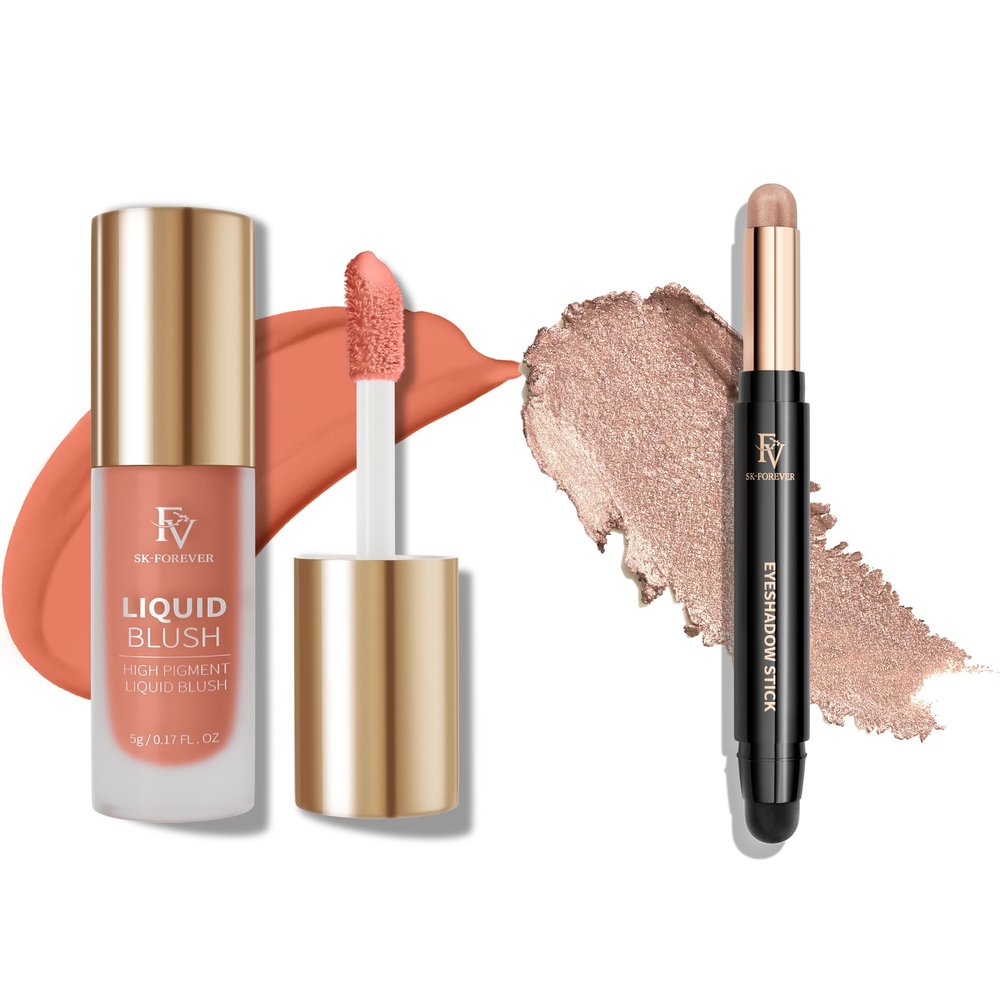 FV Liquid Blush and Cream Eyeshadow Stick, Long Lasting & High Pigmented for All Skin Types