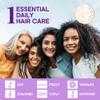 NUTRAHARMONY Hydrating Hair Serum  Keratin Hair Treatment for Dry, Frizzy, Damaged Hair  Biotin, Castor & Rosemary Oils  AntiFrizz, Heat Protectant & Split Ends Repair for Smooth, Shiny Hair, 5oz view 4