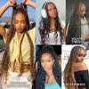SHAKE-N-GO FreeTress Human Hair Braids Wet N Wavy Deep Bulk 18"" (Medium Brown 4) view 4