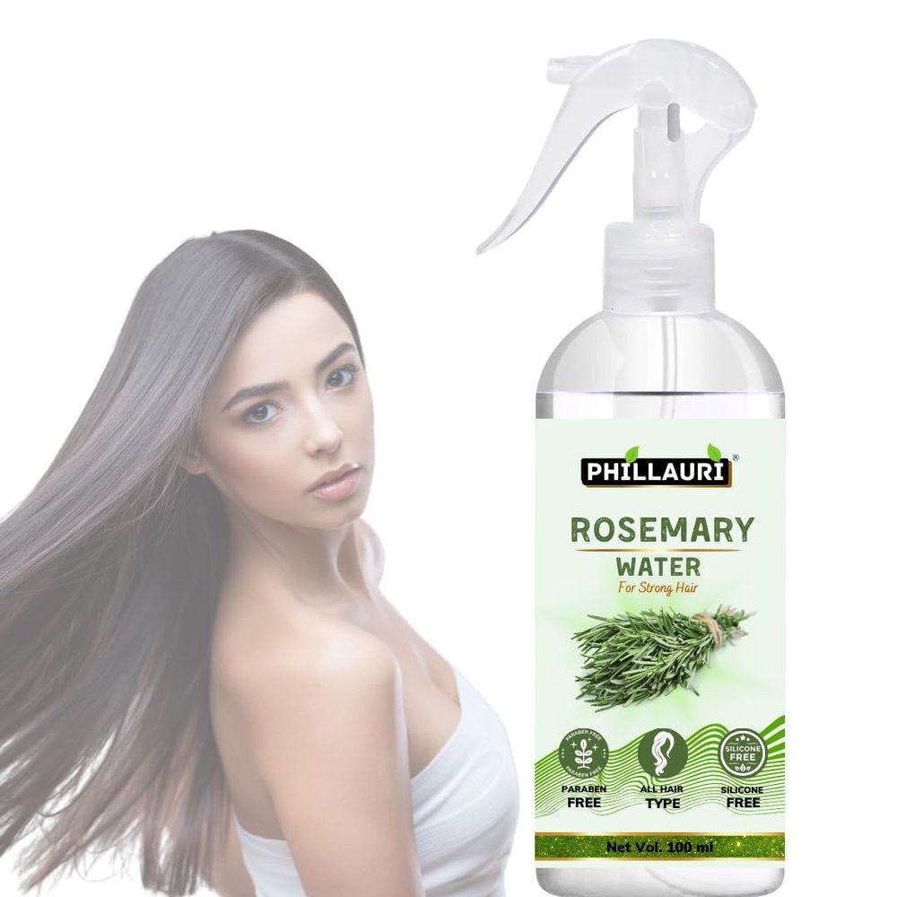 Phillauri Rosemary Hair Oil Spray & Mist - For Healthy Hair, Hair Growth | Rosemary Water Spray for Hair Growth | Hair Growth Spray for Thicker and Healthier Hair | Hair fall control