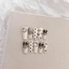 Handmade Wearing Nail with Long French Bow, Detachable Nail Patch, False Nail(Size:XS) view 1