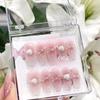 Hand wear nail pearl love false nail powder blusher nail(Size:S) view 3