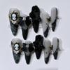 Handmade Almond Shaped Long Pointed Nails Manicure Patches Fake Nails(Size:XS) view 1