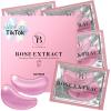 BLOOMORA Rose Under Eye Patches (30 Pairs) - Under Eye Mask for Appearance of Dark Circles - For Puffy Eyes Smoothing - Skincare Mask view 1