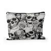 Cafl Human Skulls Makeup Bag Travel Large Death's Head Cosmetic Bag Organizer toiletry Essentials Jewelry Zipper Bag Gift For Women -108 inch view 1