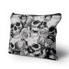 Cafl Human Skulls Makeup Bag Travel Large Death's Head Cosmetic Bag Organizer toiletry Essentials Jewelry Zipper Bag Gift For Women -108 inch view 2