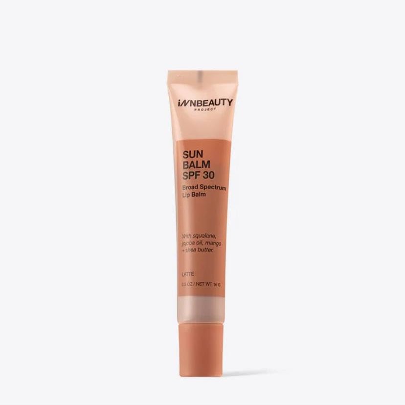 INNBEAUTY Project Sun Balm SPF 30 - Mineral Broad Spectrum Lip Balm - LATTE, 0.6 Ounce (Pack of 1)