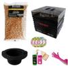 Waxness Spa Choice Mineral Gold Stripless Waxing Kit with 2.2 LB Wax Bag, Warmer W-CUBE Black Digital 1 lb and Black Non-Stick Easy Clean Silicone Bowl view 1