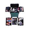 NinthAvenue Basics 4-in-1 Draw-bar Style Interchangeable Aluminum Rolling Makeup Case-Dark Green, JACKNJO63 view 2