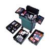 NinthAvenue Basics 4-in-1 Draw-bar Style Interchangeable Aluminum Rolling Makeup Case-Dark Green, JACKNJO63 view 3