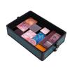 NinthAvenue Basics 4-in-1 Draw-bar Style Interchangeable Aluminum Rolling Makeup Case-Dark Green, JACKNJO63 view 4