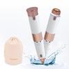COOL CARRY Facial Hair Removal for Women & Eyebrow Trimmer 2 in 1,Double Head Electric Shaver&Portable Peach Fuzz Hair Razor,Rechargeable Remover for Pubic Lips Face Ear,Body Hands, Chin Beard Hair view 1