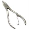 5in Nail Nippers with Curved Jaws and Foldable Spring Mechanism for Ingrown Toenails, Nail Cutters - German Stainless Steel view 1
