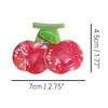 Big Cherry Hair Clips,Cellulose Acetate Hair Clips,Big Claw Clips for Girl,Hair Accessories,Red view 2