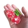 Big Cherry Hair Clips,Cellulose Acetate Hair Clips,Big Claw Clips for Girl,Hair Accessories,Red view 3