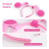 Neujiwo Blue Pink Dog Ears Headband Women Cartoon Headpiece Hair Accessories view 3