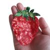 Big Strawberry Hair Clips,Cellulose Acetate Hair Clips,Big Claw Clips for Girl,Hair Accessories,Red view 3