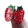 Big Strawberry Hair Clips,Cellulose Acetate Hair Clips,Big Claw Clips for Girl,Hair Accessories,Red view 4