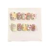Handmade nail art retro cute hand drawn nail art short detachable fake nails(Size:XS) view 1