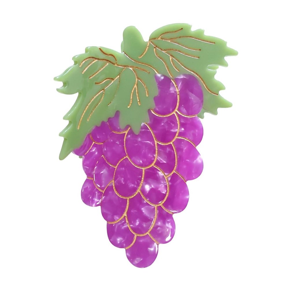 Big Grape Hair Clips,Cellulose Acetate Hair Clips,Big Claw Clips for Girl,Hair Accessories,Purple