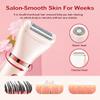 Electric Razor for Women,3 in 1 Shaver Hair Remover for Women Face,Wet & Dry Painless Shaver Bikini Trimmer for Face,Legs and Underarm (Pink) view 3